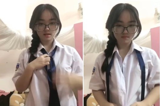 Nữ sinh kính cận dâm đến tận cùng